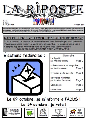 Riposte Octobre 2008