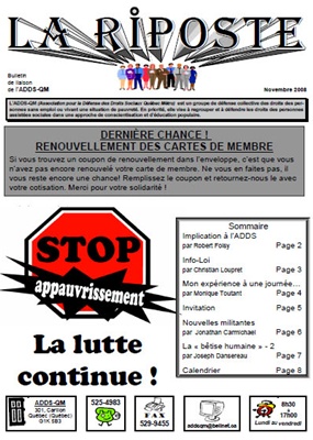 Riposte Novembre 2008
