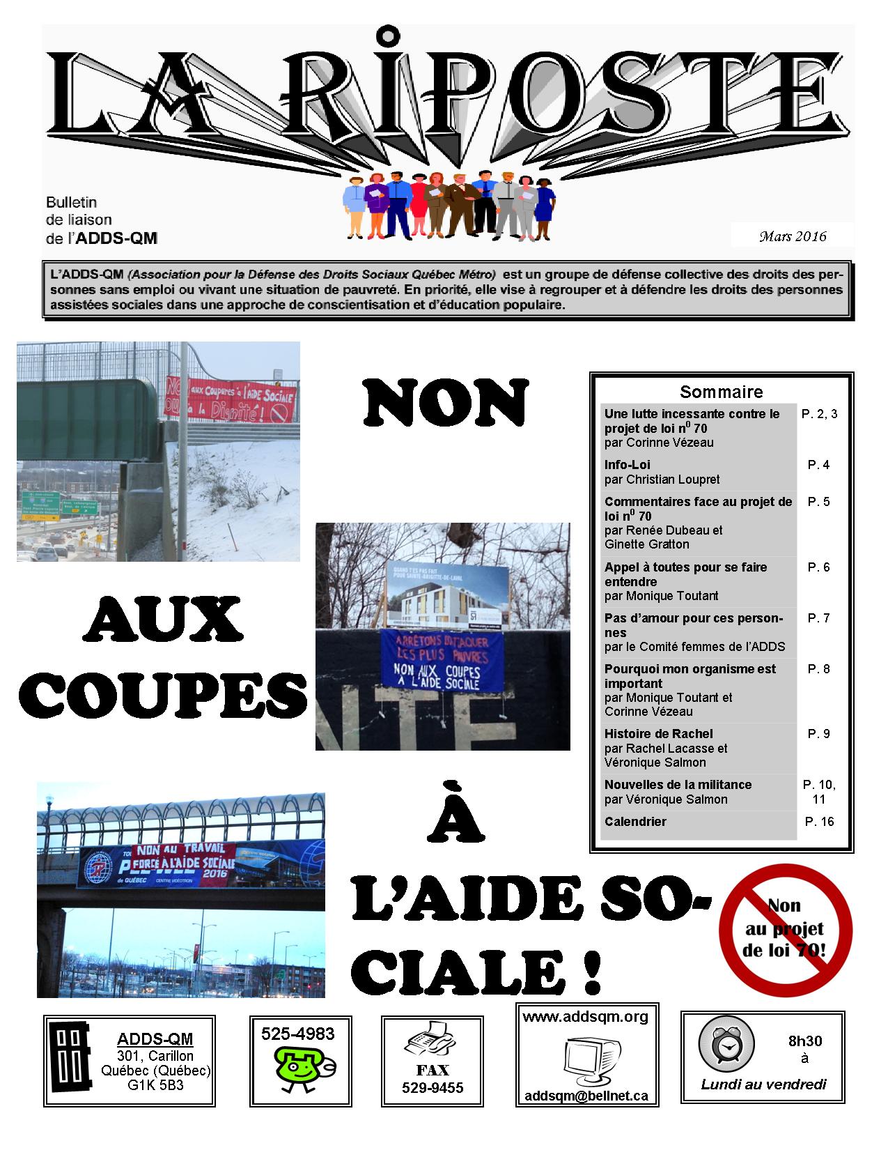 Riposte Mars 2016