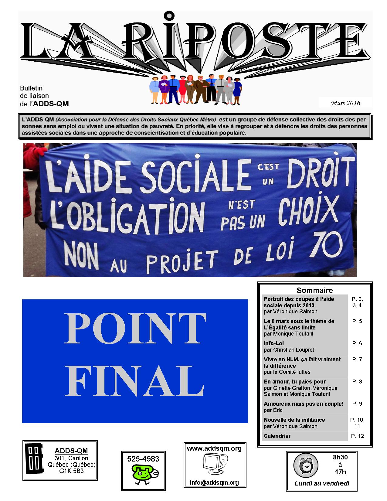 Riposte Mars 2017